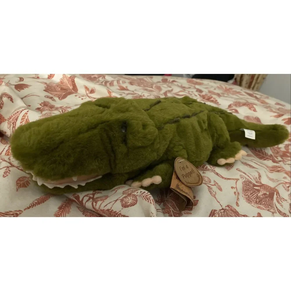 NWT Applause Plush Lou Rankin Alex Alligator Crocodile Puppet Stuffed Animal New